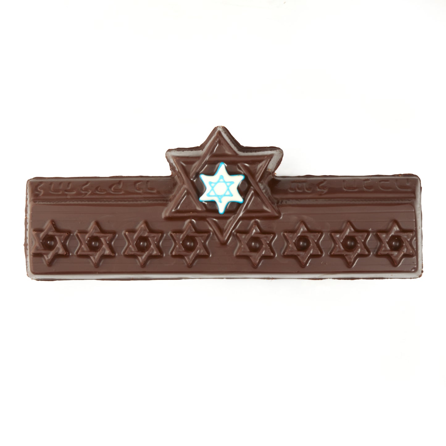 Chocolate Menorah with Rice Crispy Treats