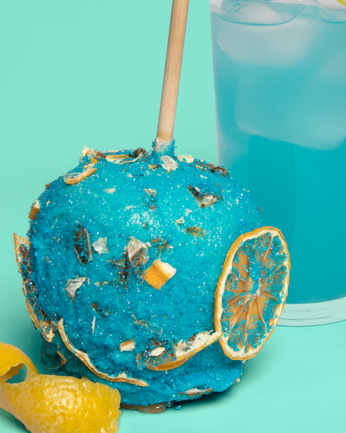 Blue Lagoon Caramel Apple
