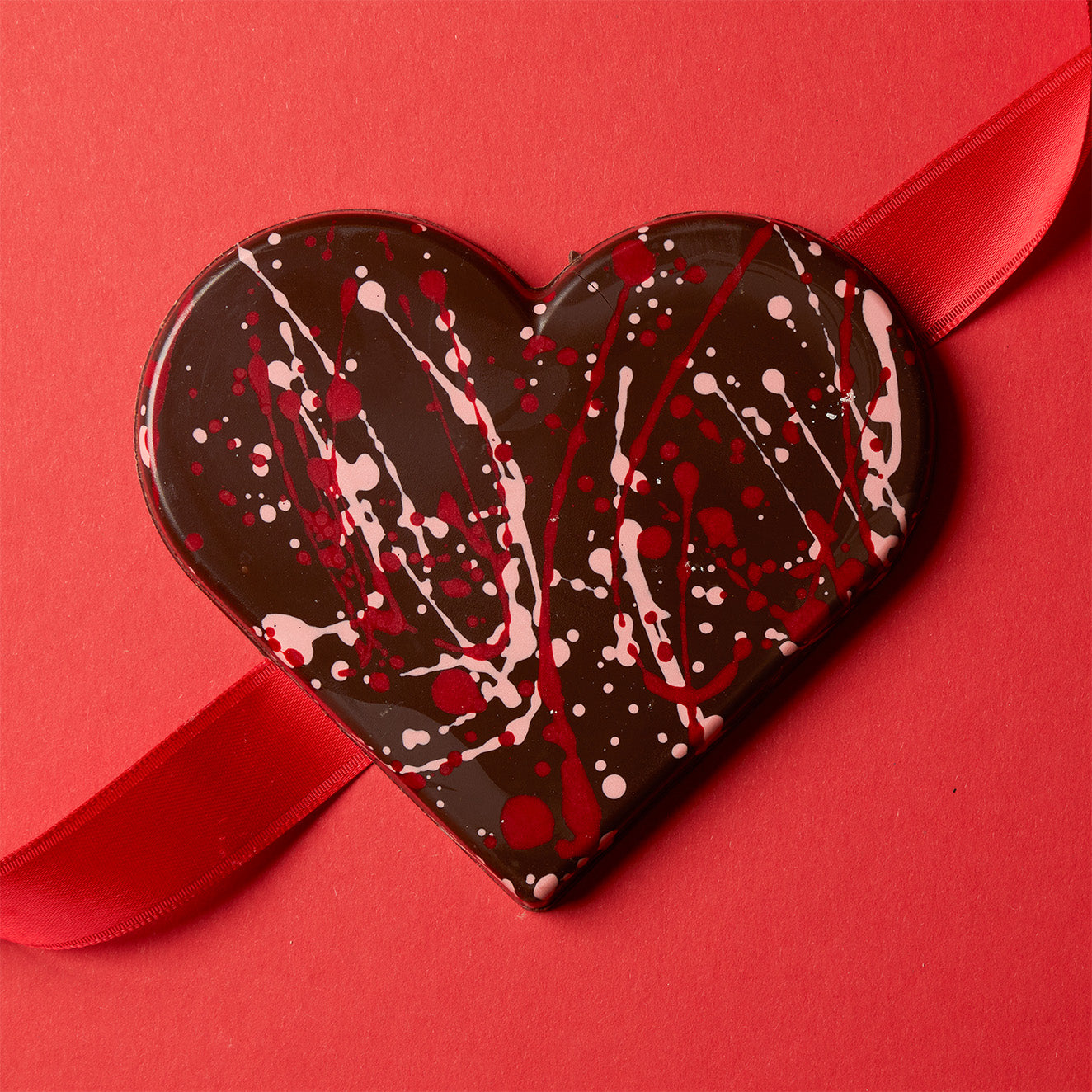Dark Chocolate Caramel Heart
