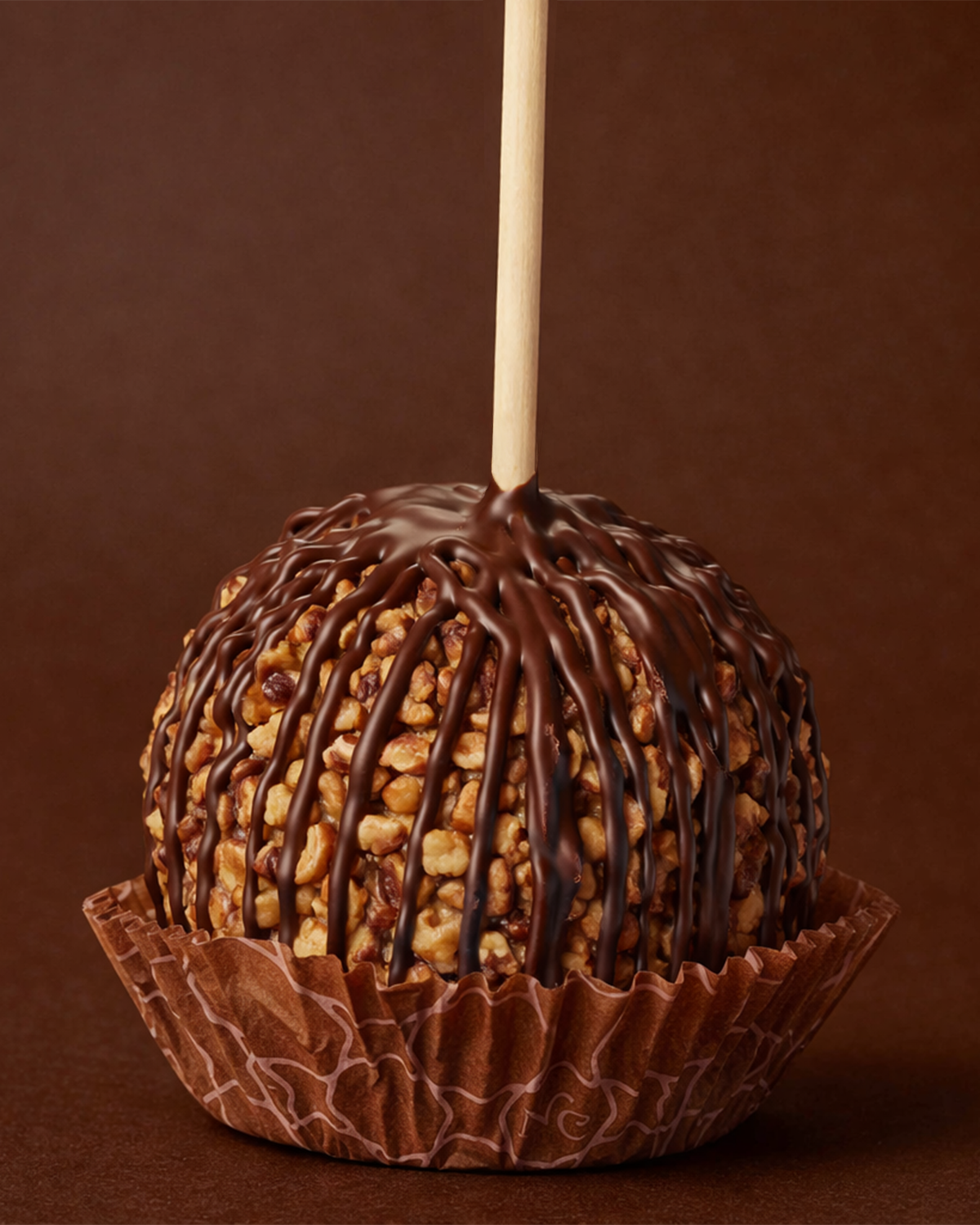 Dairy Free White Drizzle Candy Taffy Apple – NC Chocolatier