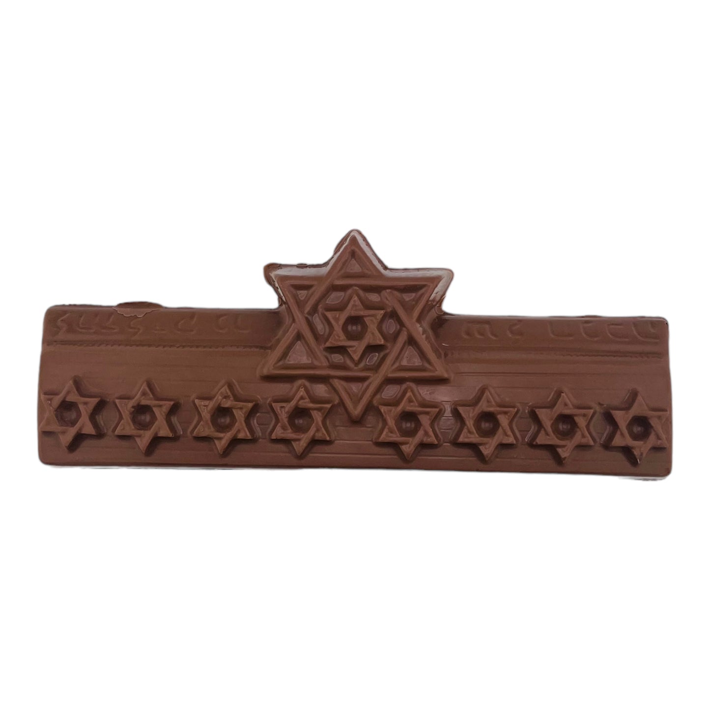 Chocolate Menorah with Rice Crispy Treats