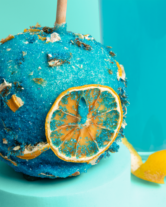 Blue Lagoon Caramel Apple