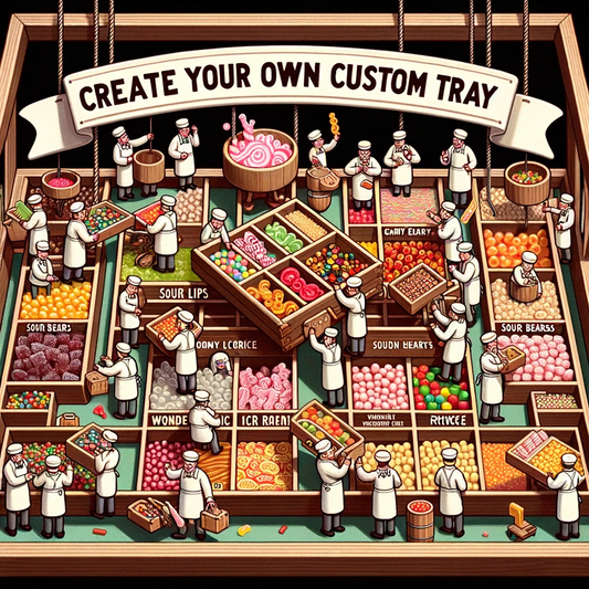 Custom Candy & Nut Trays and Ribbons