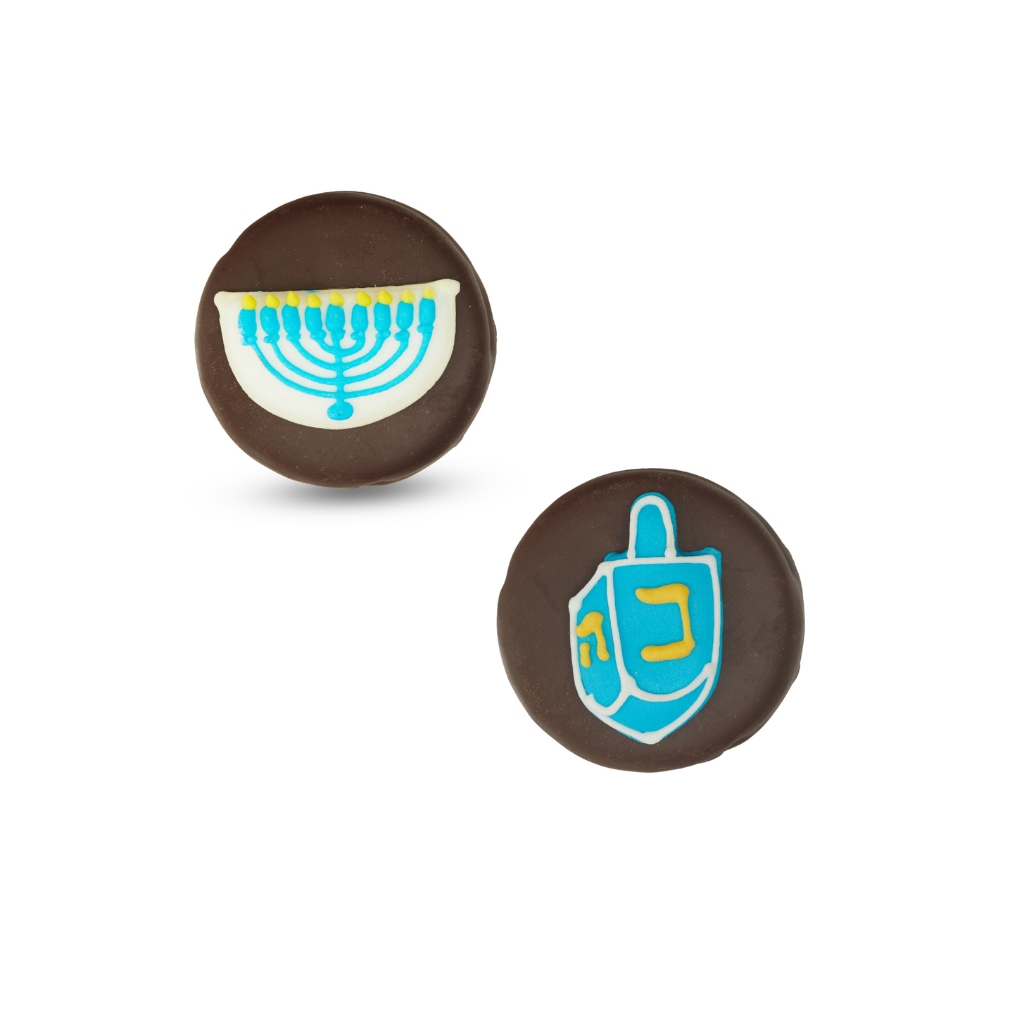Chanukkah-Themed Oreo-Style Cookies