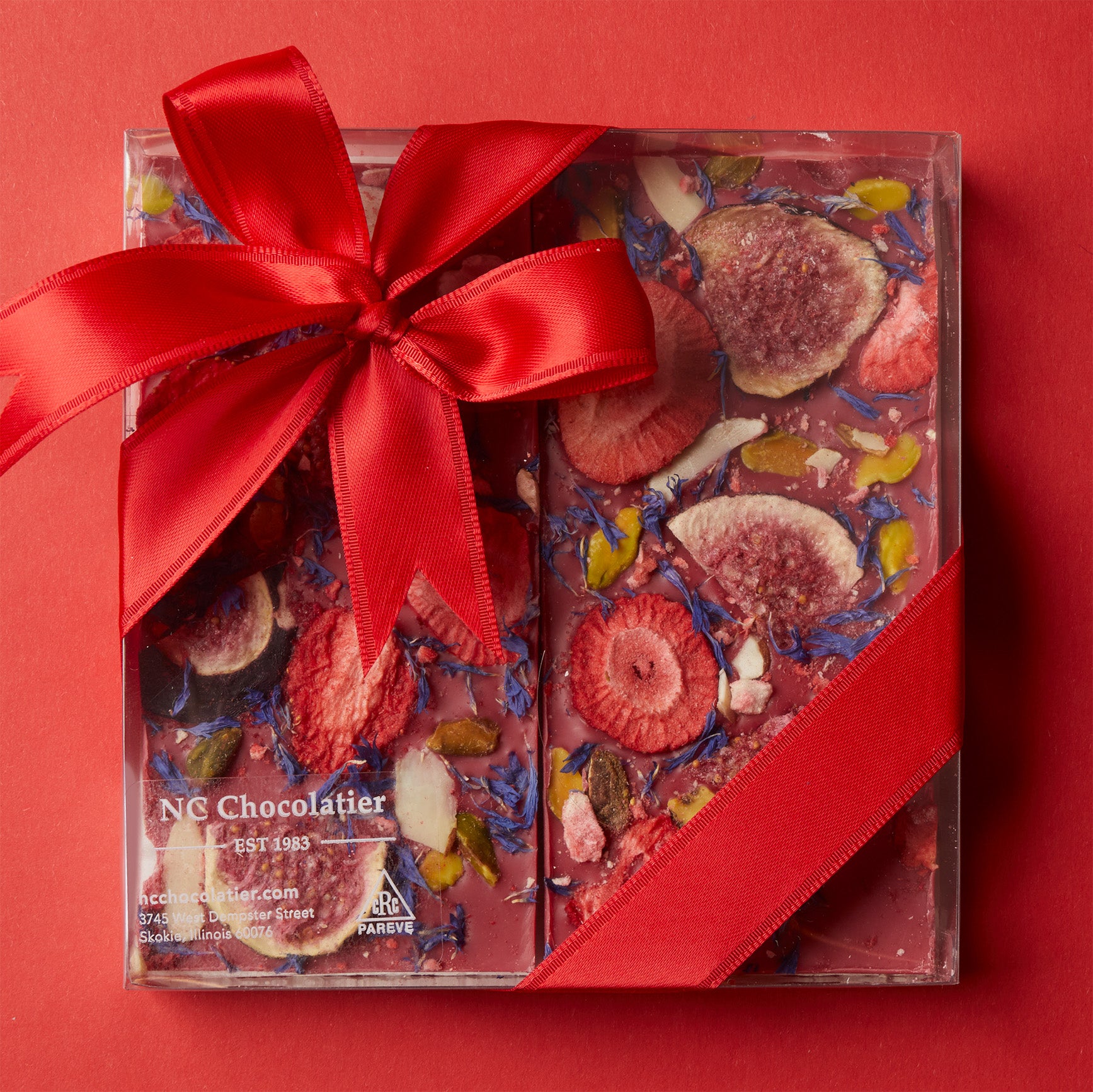 Raspberry Berry Bark — Kosher Chocolate Bark | Valentine's Day | NC Chocolatier Artisan