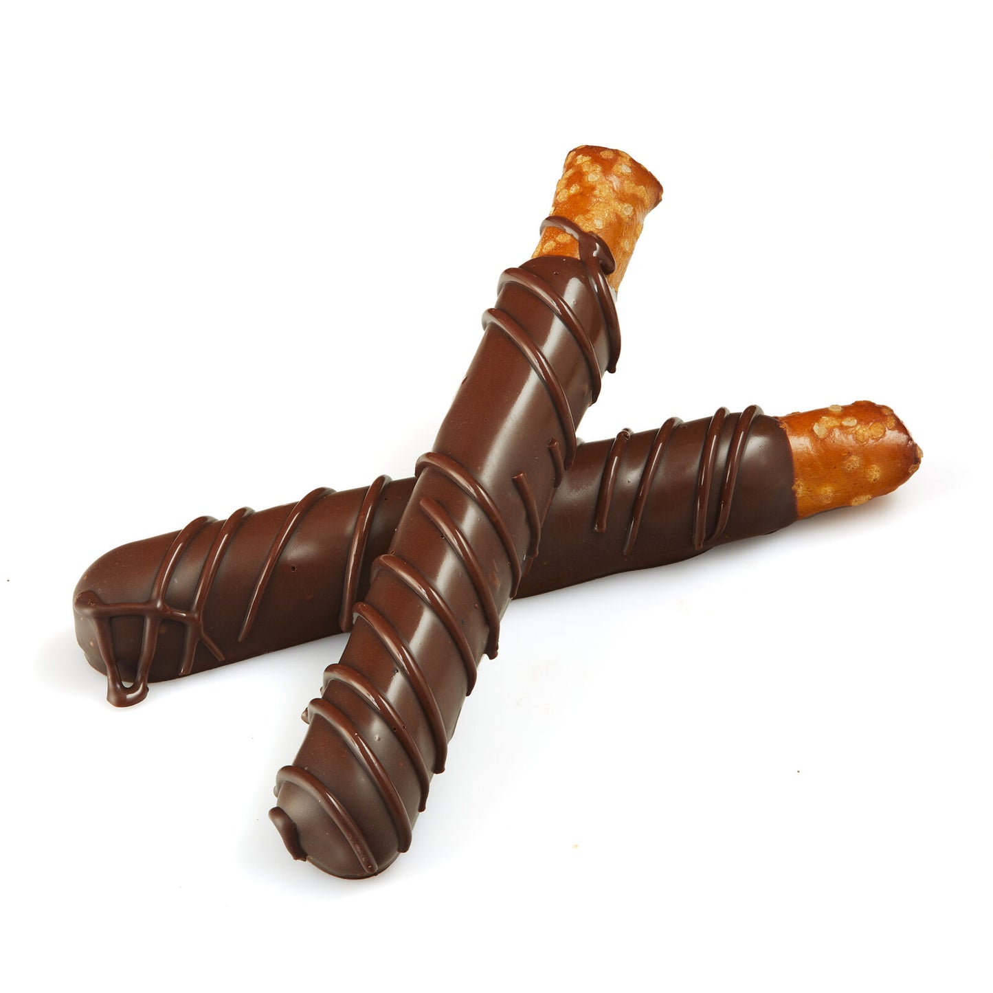 Belgian Chocolate Dipped Pretzel Rods