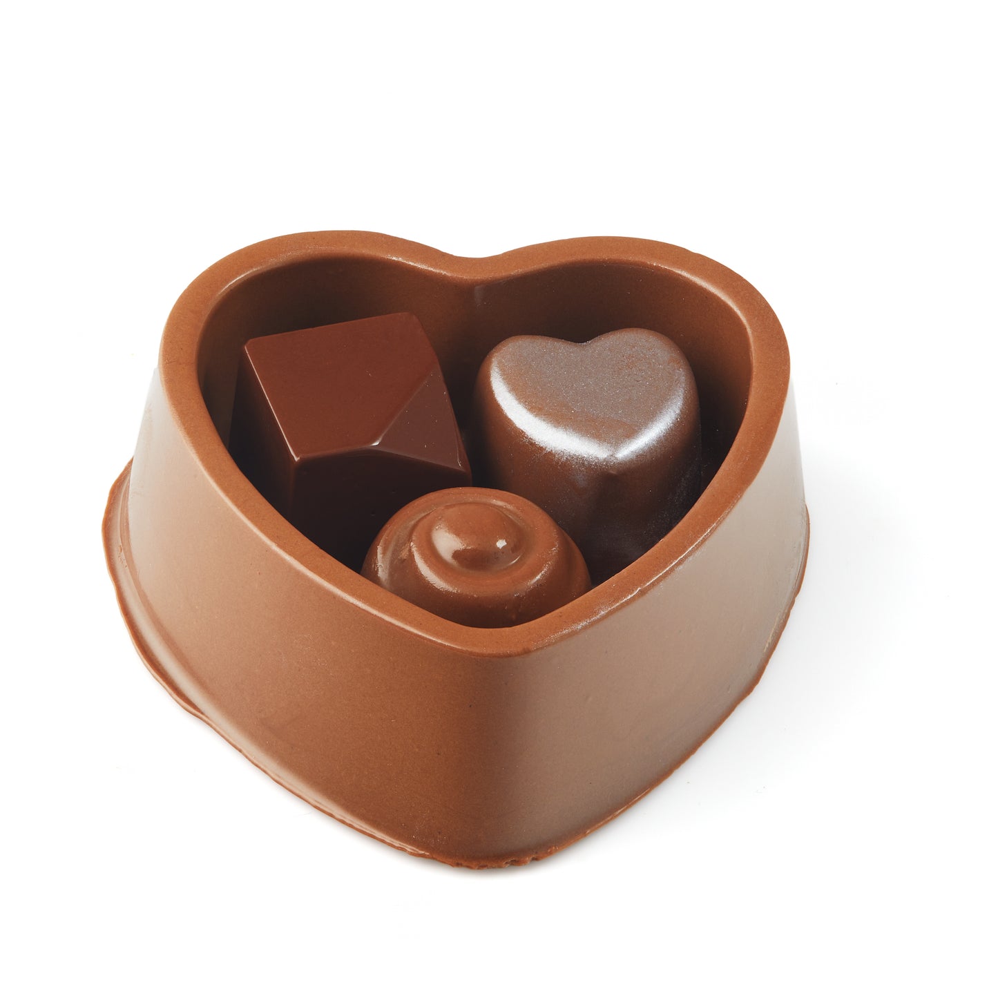 Dark Belgian Chocolate Heart with Truffles