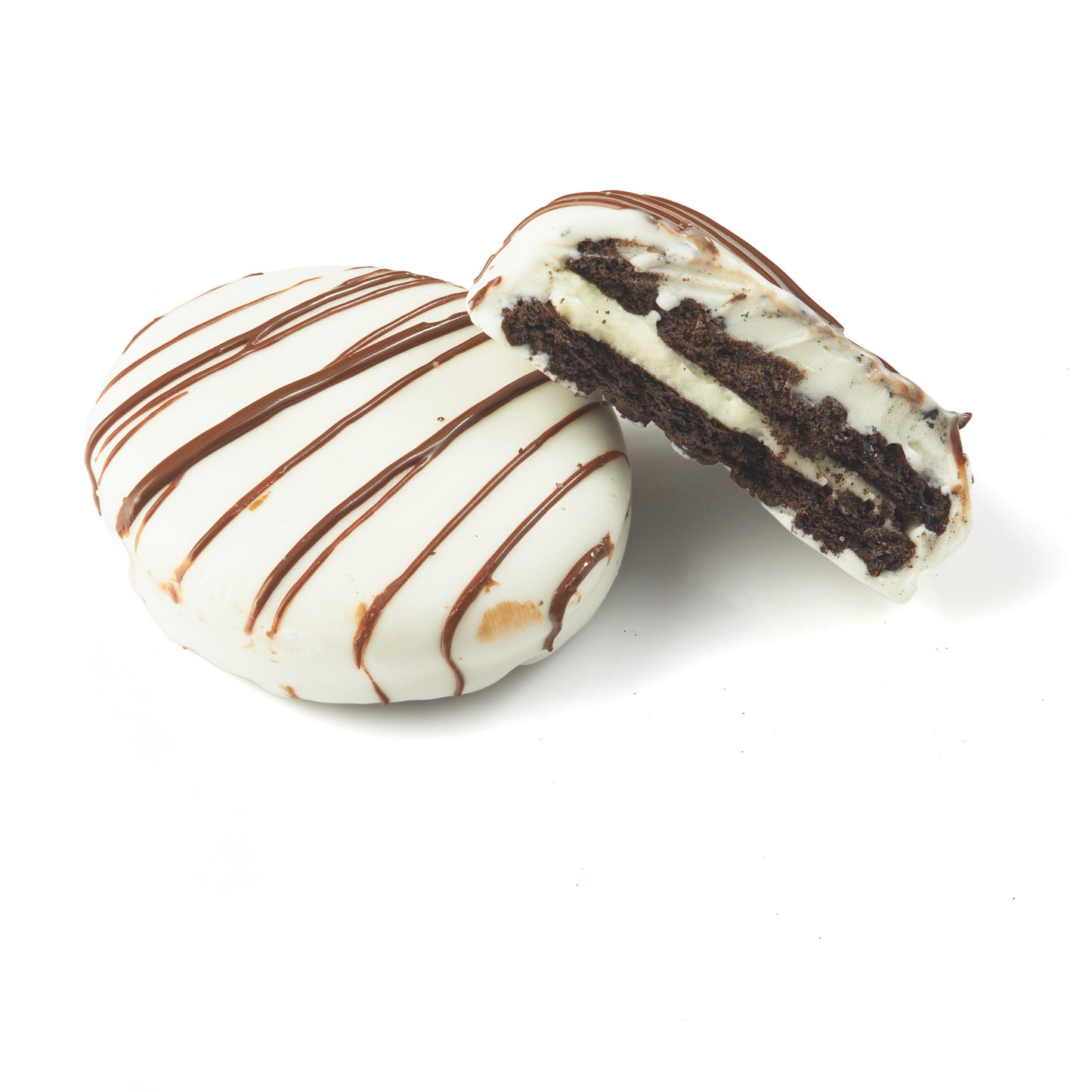 Chocolate Drizzled White Chocolate Dipped Cookies