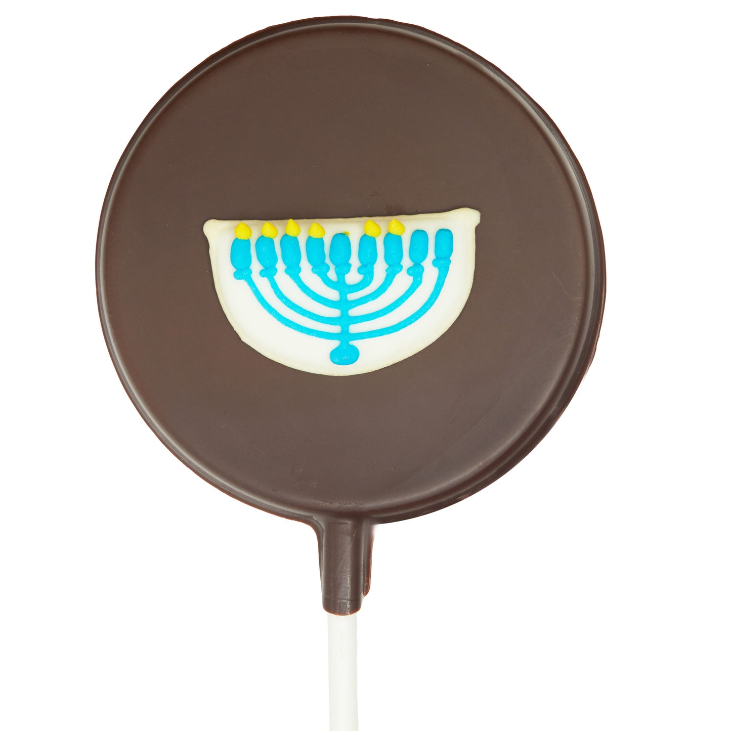 Chanukah-Themed Chocolate Lollipops