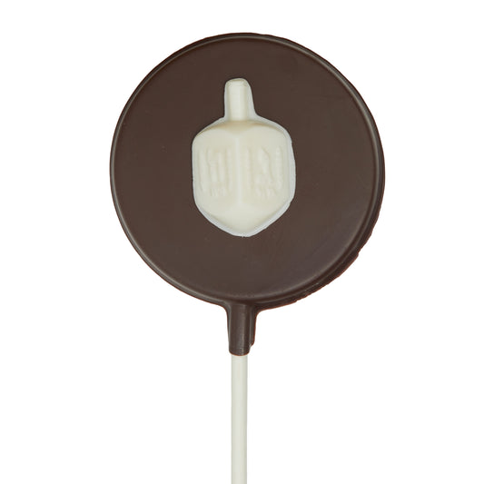 Belgian Chocolate Lollipops (6 Pieces) - White Dreidel