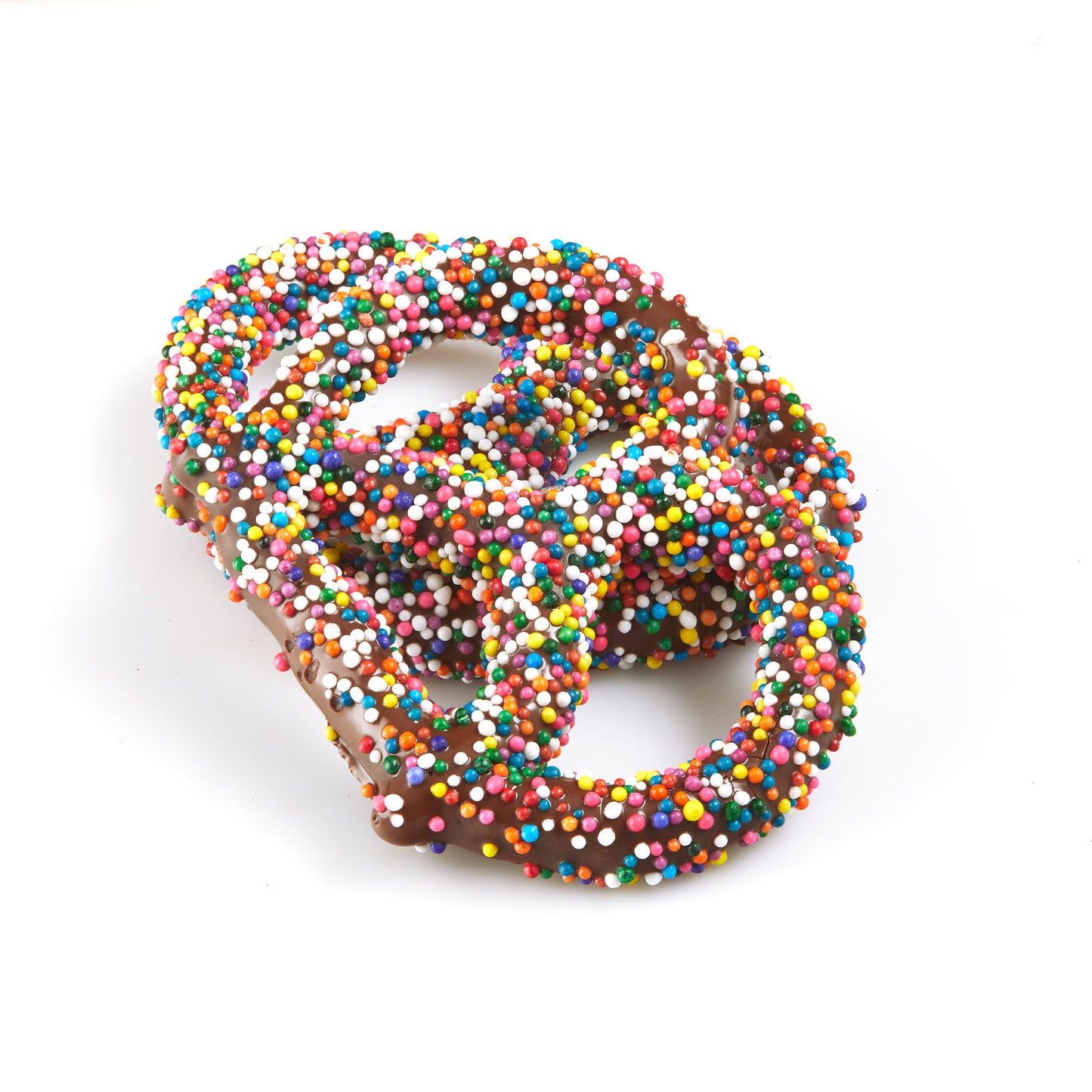 Colored Sprinkle Dipped Pretzels
