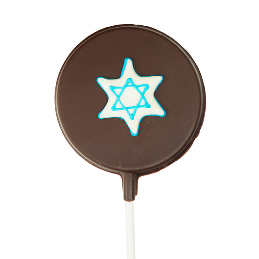 Belgian Chocolate Lollipops (6 Pieces) - Jewish Star